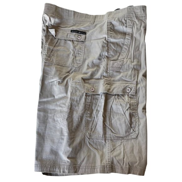 Beverly Hills Polo Club Mens Relaxed Fit Cargo Shorts Sz 48 Khaki Modern Stretch - Picture 5 of 16